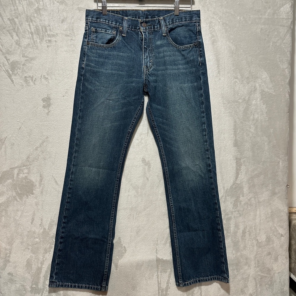 Levis 527 Slim Bootcut Jeans Mens 32x31 Blue Denim 05527-4257 Cotton